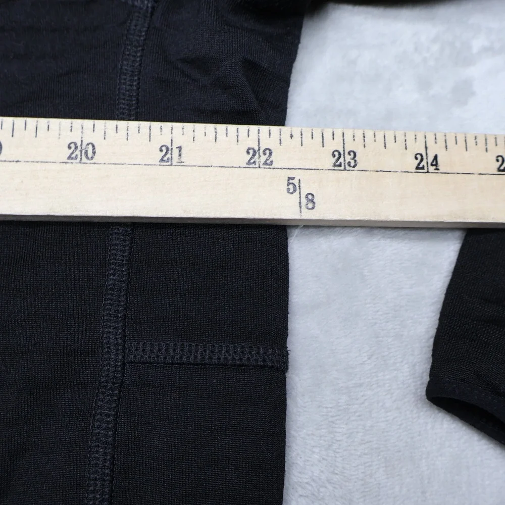 North Face Hoodie Men Large Black Textured Grid Echo Rock Pullover Fleece Hiking